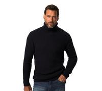 JP 1880 Vêtements pour Hommes, Big & Tall Plus Size L-8XL Pull à col roulé en Tricot texturé 820774, Bleu Marine, 7XL Grande Taille