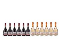 JP Chenet - So Free Cabernet Syrah Vin rouge sans alcool - Sans arômes ajoutés, goût authentique (6 x 0.75 L) & So Free Sparkling Chardonnay Vin blanc pétillant sans alcool (6 x 0.75 L)