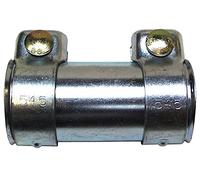 JP Group Raccord de tuyau d'échappement argenté 50 mm collier de serrage double
