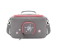 JP Journey Sac pour Toniebox - BoxBag pour figurines, boîte et accessoires en voyage et en voiture, Licorne gris-rose, 6 l, Sac à bandoulière
