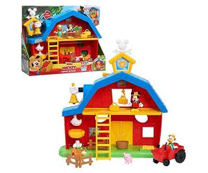 JP Mickey & Minnie JPL38602 Mickey Mouse Barnyard Fun Playset, Multicolore