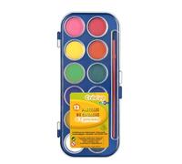 JPC Boite de 12 pastilles de couleur + 1 pinceau