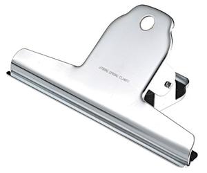 JPC Créations Boîte 12 pinces à dessin Spring clip chromées 100 mm Gris