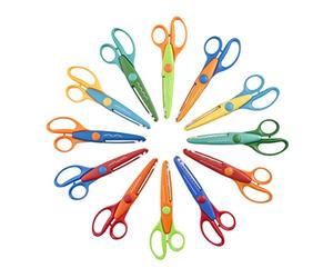 JPC CREATIONS Lot de 12 Ciseaux Cranteurs 16 cm coupe assorties