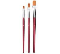 Pinceaux - WONDAY - Lot de 3 - N°6, N°10, N°14 - Poils synthétiques - Idéal pour acrylique et gouache