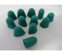 JPC Sachet de 12 Doigtiers caoutchouc N° 0 diamètre 17 mm Vert