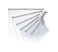 JPC Valisette à fermeture éclair 130 x 170 mm Semi-transparent