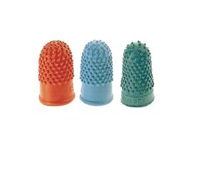 JPC/WONDAY - Lot de 3 Sachets de 12 Doigtiers Hérissons en Caoutchouc, Diamètre : Rouge 15 mm, Vert 17 mm, et Bleu 19 mm - 36 Doigtiers au Total