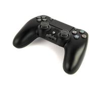 Gembird GMB Gaming Manette de Jeu Sans Fil pour PS4 et PC - Double Vibration, Barre Lumineuse LED, Conception Ergonomique pour un Confort Accru et une Expérience de Jeu Réaliste, Noir