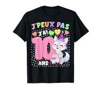J'Peux Pas Fille 10e Anniversaire Cadeau 10 Ans Louve T-Shirt
