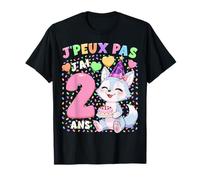 J'Peux Pas Fille 2e Anniversaire Cadeau 2 Ans Louve T-Shirt