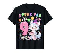 J'Peux Pas Fille 9e Anniversaire Cadeau 9 Ans Louve T-Shirt