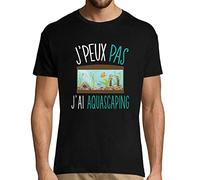 J'peux Pas J'Ai Aquascaping | T-Shirt Homme Humour/Fun/Drôle pour Les passionés de Poissons et d'aquarium 3XL