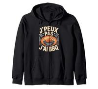 J'Peux Pas J'ai BBQ - Amoureux du Barbecue Saucisson BBQ Sweat à Capuche