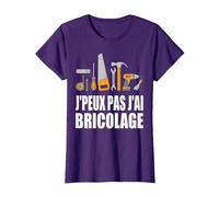 J'Peux Pas J'Ai Bricolage Bricoleur Bricole réparation Drôle T-Shirt, Femme, Violet, M