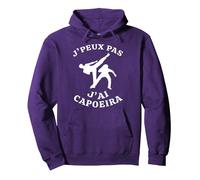 J'Peux Pas J'Ai Capoeira Cadeau Drôle Capoeira Danseur Sweat à Capuche, Unisexe pour Adultes, Violet, L