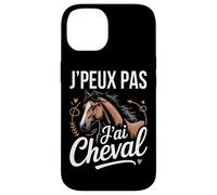 J'Peux Pas J'Ai Cheval Humour Amour Équitation Cavalière Coque pour iPhone 14