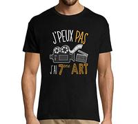 J'peux Pas J'Ai cinéma | T-Shirt Homme Humour/Fun/Drôle pour Les Fans de Films et du 7ème Art XL