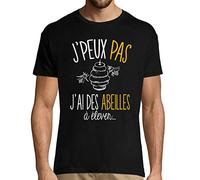 J'peux Pas J'Ai des Abeilles à élever | T-Shirt Homme Humour/Fun/Drôle Collection pour Les apiculteurs ou apicultrice L