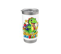 J'peux pas J'ai Ecole Dinosaure Avec Cartable Gobelet isotherme en acier inoxydable double paroi