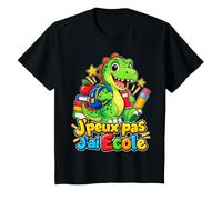 J'peux Pas J'Ai Ecole Dinosaure avec Cartable T-Shirt