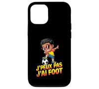 JPEUX Pas Jai Foot Funny Soccer Kid Cartoon Coque pour iPhone 12/12 Pro