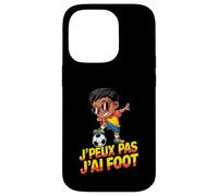 JPEUX Pas Jai Foot Funny Soccer Kid Cartoon Coque pour iPhone 14 Pro