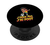 JPEUX Pas Jai Foot Funny Soccer Kid Cartoon PopSockets PopGrip Adhésif