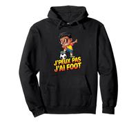 JPEUX Pas Jai Foot Funny Soccer Kid Cartoon Sweat à Capuche