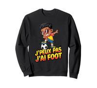 JPEUX Pas Jai Foot Funny Soccer Kid Cartoon Sweatshirt