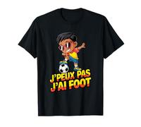 JPEUX Pas Jai Foot Funny Soccer Kid Cartoon T-Shirt