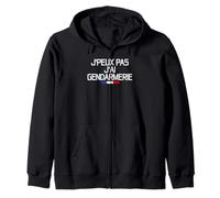 J'peux Pas J'ai Gendarmerie | Message Gendarme Force Défense Sweat à Capuche