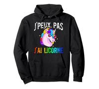 J'Peux Pas J'ai Licorne Unicorn Cheval Poney Femme Cadeau Sweat à Capuche
