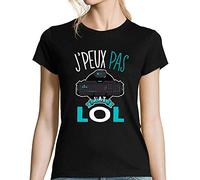 J'peux Pas J'Ai LOL | T-Shirt Femme Humour/Fun/Drôle pour Les Fans de Jeux vidéos M
