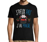 J'peux Pas J'Ai Magie | T-Shirt Homme Humour/Fun/Drôle pour Les magiciens et magiciennes passioné(e) s M