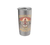 Jpeux Pas Jai Mes Poules Éleveuse Poulailler Gobelet isotherme en acier inoxydable double paroi