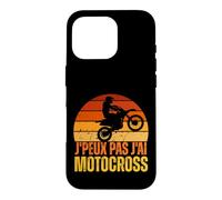 J'peux Pas J'Ai Motocross Rétro Moto Tout-Terrain Humour Coque pour iPhone 16 Pro