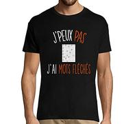 J'peux Pas J'Ai Mots fléchés | T-Shirt Homme Humour/Fun/Drôle pour Les Amoureux des Lettres XXL