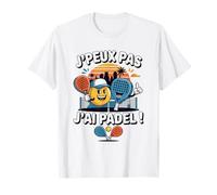 J'Peux Pas J'Ai Padel Humour Maillot Joueur Padel Raquettes T-Shirt