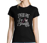 J'peux Pas J'Ai Piano | T-Shirt Femme Humour/Fun/Drôle pour Les pianistes passionés L