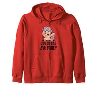 JPEUX Pas Jai Poney Cute Pony Lover Humor Sweat à Capuche