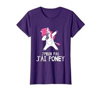 J'peux Pas J'Ai Poney T-Shirt, Femme, Violet, M
