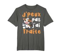 J'peux Pas J'ai Traite Humour Vache Éleveur Ferme T-Shirt