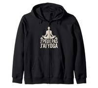 JPEUX Pas Jai Yoga Funny French Yoga Meditation Sweat à Capuche