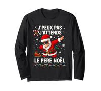 J'peux Pas J'attends Le Père Noël Drôle Noel Joyeux Noel Manche Longue