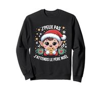 J'Peux Pas J'attends Le Père Noël Mignon Lutin Kawaii Sweatshirt