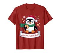J'Peux Pas J'attends Le Père Noël Pingouin Kawaii Cookies T-Shirt