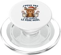 J'Peux Pas J'Attends Le Père Noël Pull Noel PopSockets PopGrip pour MagSafe