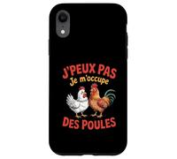 J'Peux Pas Je M'occupe Des Poules Fermier Poule Agricultures Coque pour iPhone XR