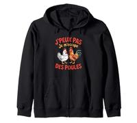 J'Peux Pas Je M'occupe Des Poules Fermier Poule Agricultures Sweat à Capuche